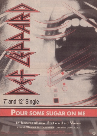 Pour Some Sugar On Me 1987.
