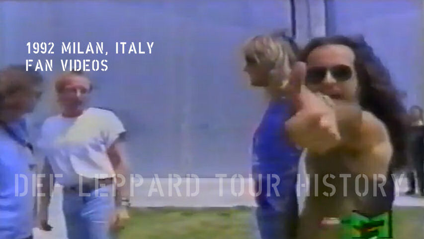 Def Leppard 1992 Milan, Itay Fan Videos.