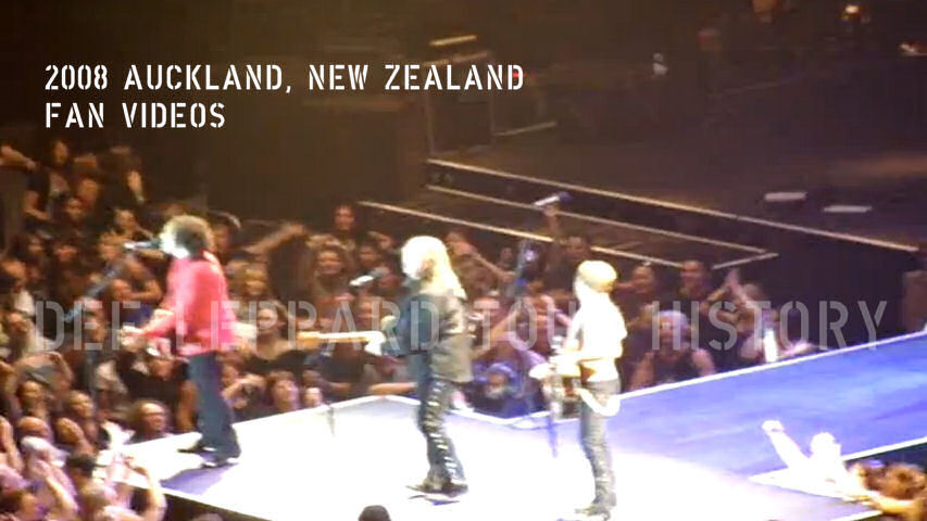 Def Leppard 2008 Auckland Fan Videos.