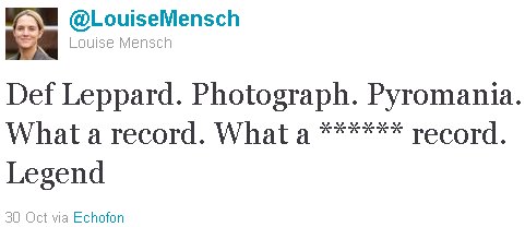 Louise Mensch Tweet.