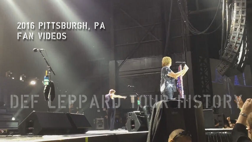 Def Leppard 2016 Pittsburgh, PA Fan Videos.