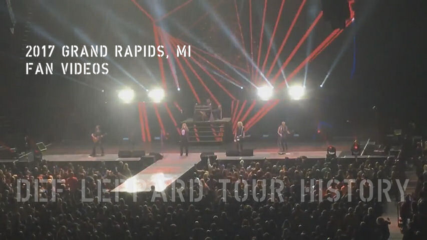 Def Leppard 2017 Grand Rapids, MI Fan Videos.