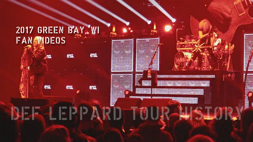 Def Leppard 2017 Green Bay, WI Fan Videos.