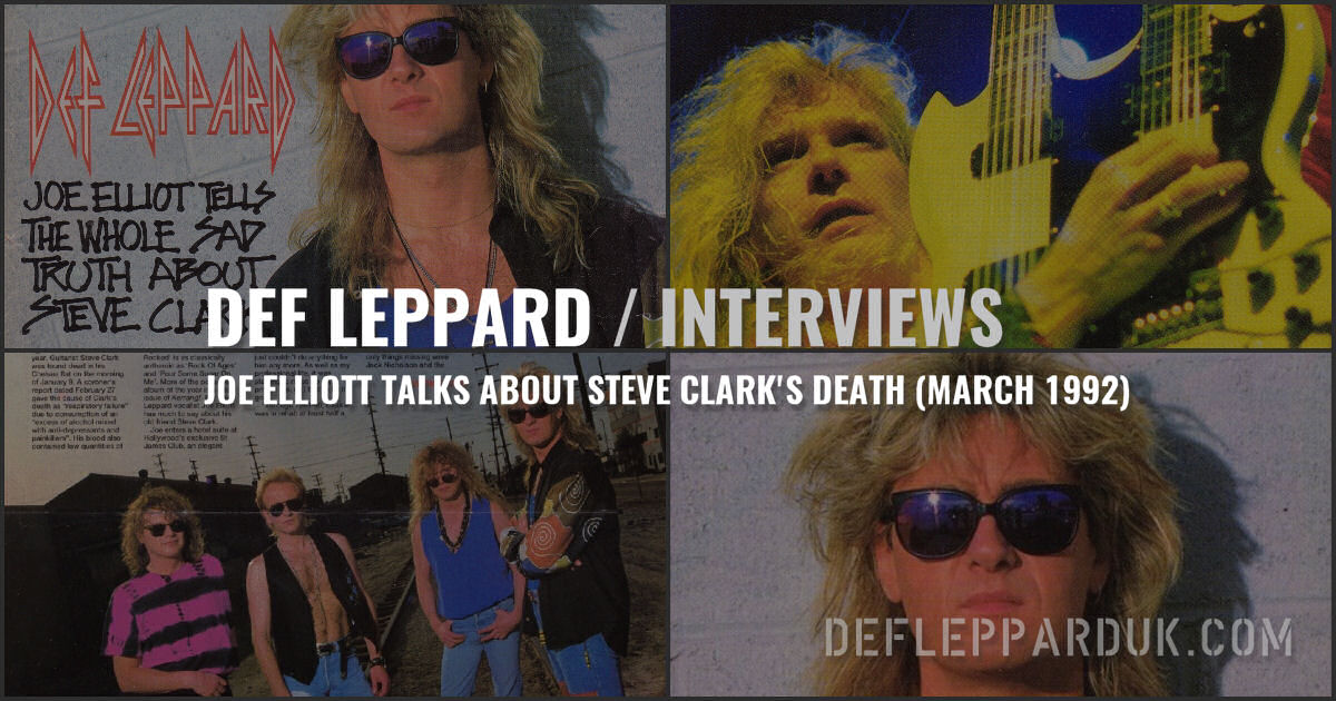 Def Leppard Interview 1992