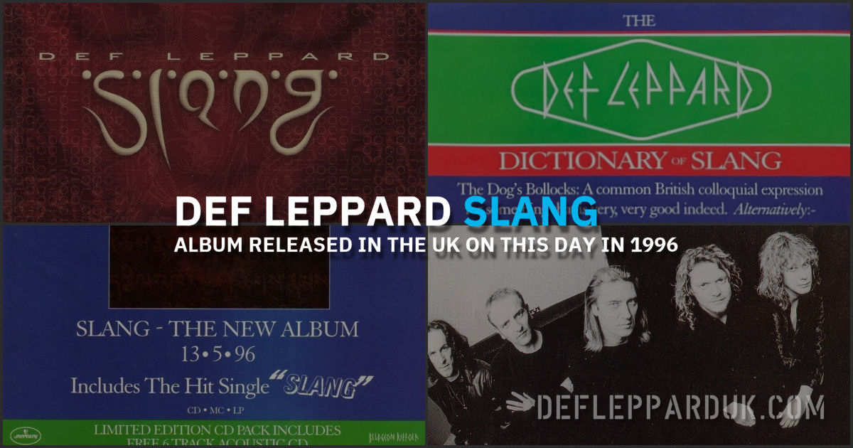 28 Years Ago DEF LEPPARD Release The SLANG Album In The UK
