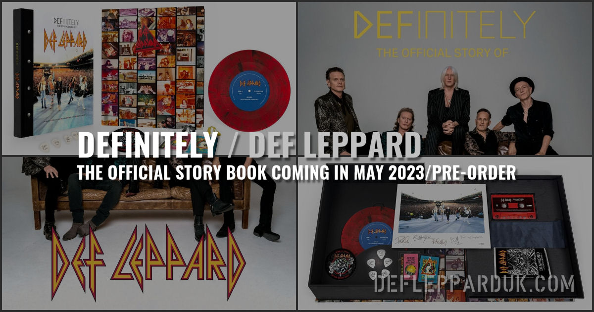 DEFINITELY The Official Story Of DEF LEPPARD Book Release