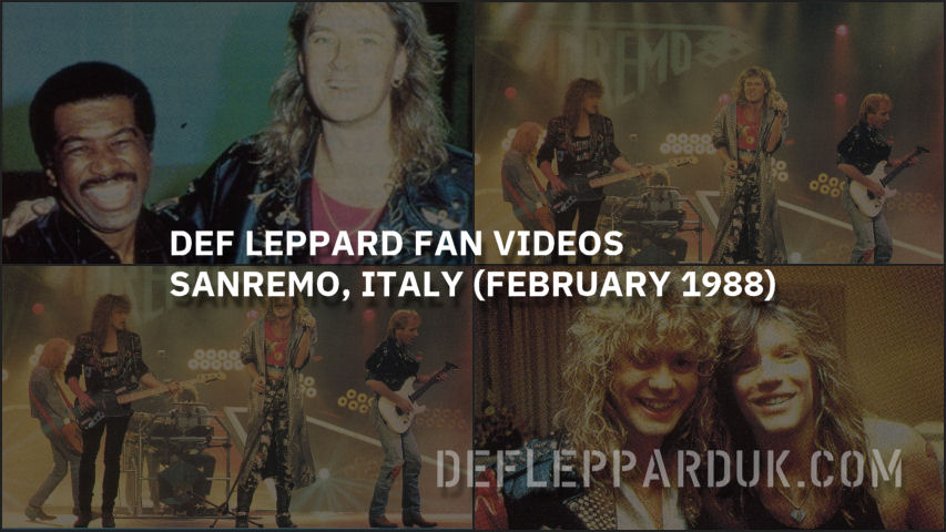 Def Leppard Fan Videos 1988.