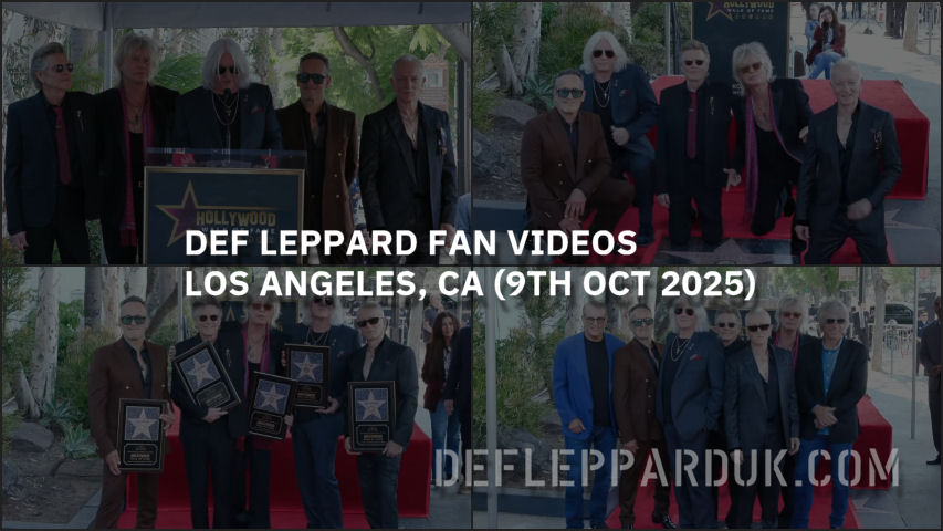 Def Leppard 2025 Fan Videos.