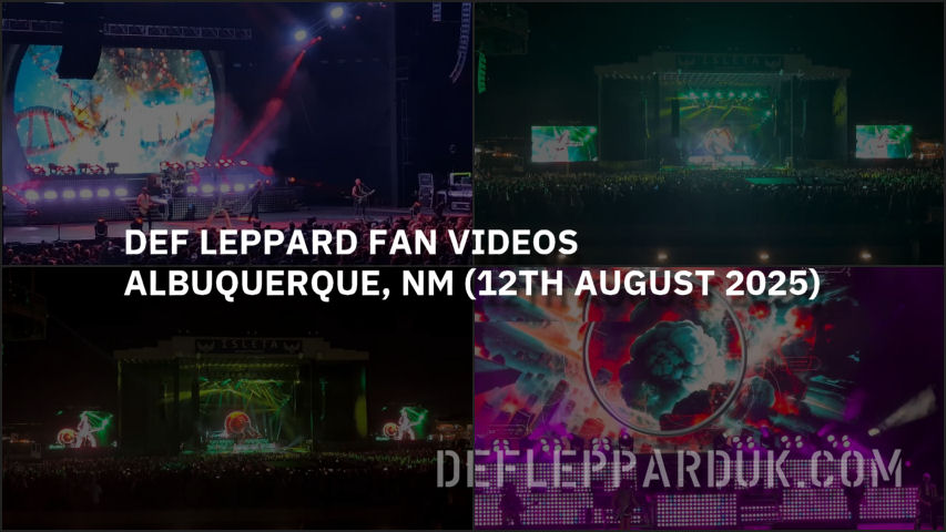 Def Leppard 2025 Fan Videos.