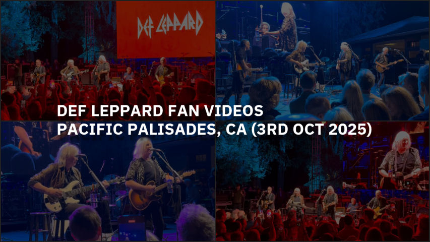 Def Leppard 2025 Fan Videos.