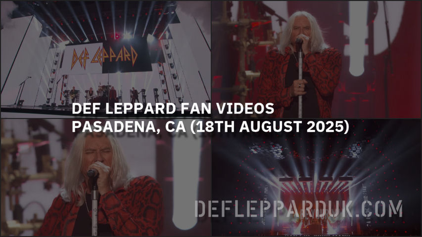 Def Leppard 2025 Fan Videos.