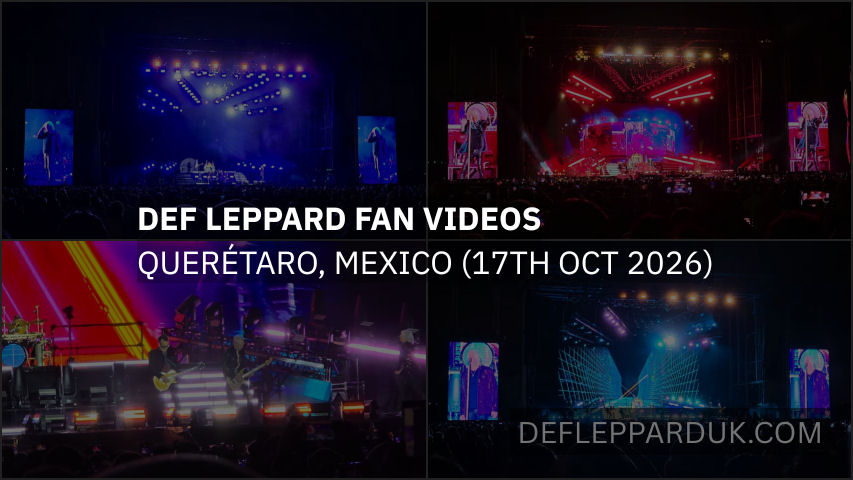 Def Leppard 2026 Fan Videos. Def Leppard 2026 Fan Videos.