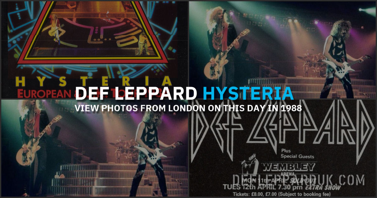 def leppard hysteria tour 1988
