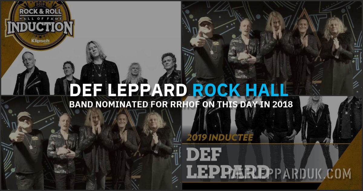 Def Leppard 2018.