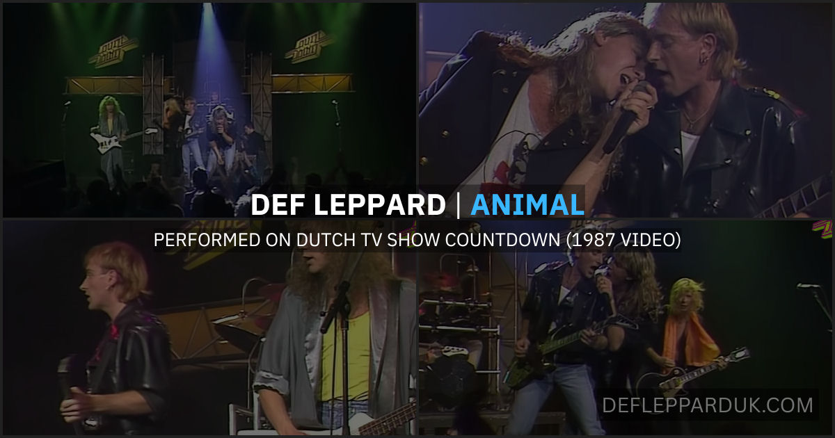 Def Leppard 1987.