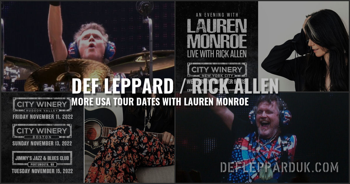 Def Leppards Rick Allen Announces New Usa Tour Dates With Lauren Monroe 