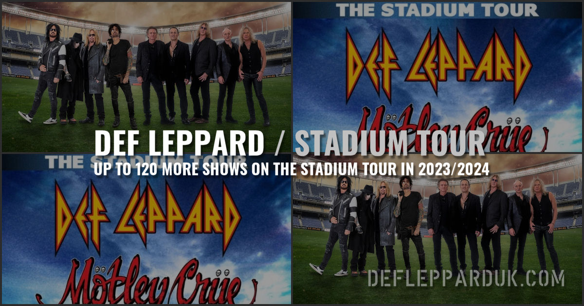 Def Leppard Stadium Tour Dates 2024 - Rita Verina