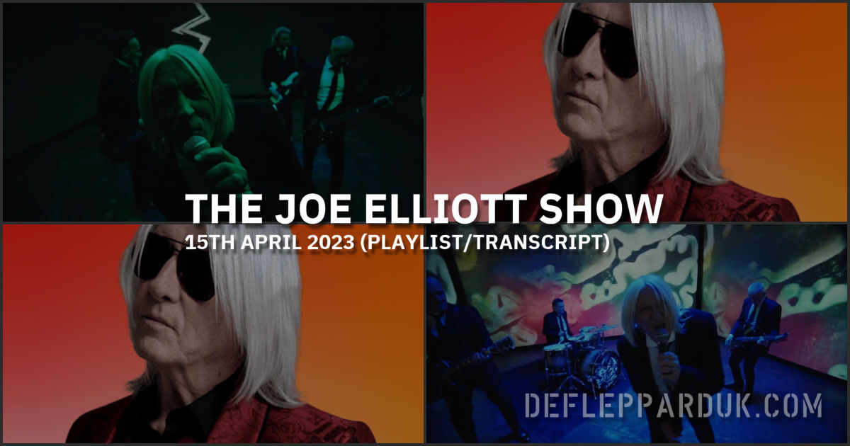 Joe Elliott 2023.