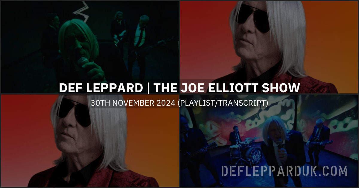 Joe Elliott 2024.